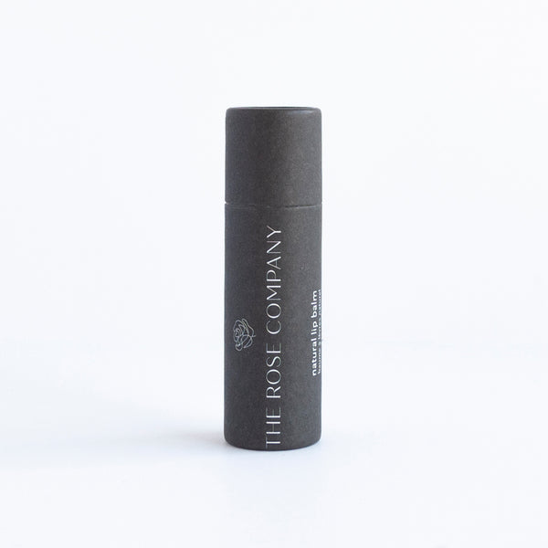 The Rose Company Vegan Lip Balm, Natural unscented.